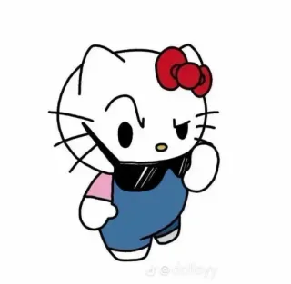 🍓 97e993b9 Hello Kitty ハローキティ, 猫, キャラクター, かわいい, アニメ, ステッカー telegram sticker