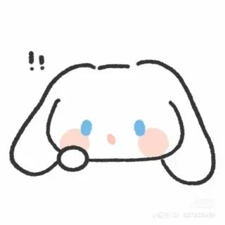 🍓 cf7102df !! シナモロール, かわいい, 可愛い, アニメ, カートゥーン, 白, ウサギ, 愛らしい telegram sticker