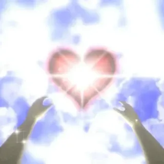 💖 e4e4e54d Herz, Hände, Liebe, Licht, Himmel, Wolken whatsapp sticker