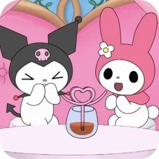 ❤ ee702206 Kuromi Hoạt hình, Dễ thương, Sanrio, Anime, Kawaii whatsapp sticker