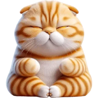 🐱 0a505210 gato, gatinho, fofo, animal de estimação, laranja, listrado whatsapp sticker