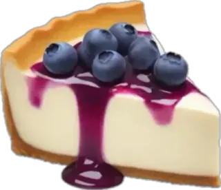 🤩 450ef384 blueberry, cheesecake, dessert, pie, food whatsapp sticker