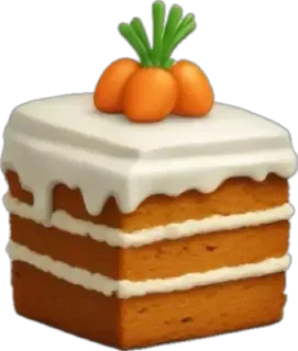 🤩 cd2d0d61 carrot cake, cake, food, dessert, pastry, sweet, bakery whatsapp sticker