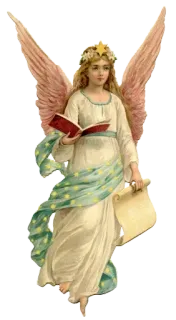 😇 508eef86 천사, 날개, 종교, 천상의, 책, 두루마리 telegram sticker