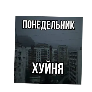 🤬 fe854047 ПОНЕДЕЛЬНИК
ХУЙНЯ rosyjski, obraźliwe, slang, przekleństwo, poniedziałek, zły dzień whatsapp sticker