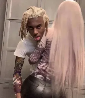 🌟 6bcdca4a Mann, blonde Haare, Mode, Stil, Porträt telegram sticker