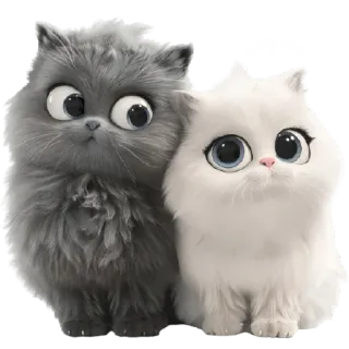 😏 c6127893 猫, 子猫, かわいい, ペット, 動物, ふわふわ telegram sticker