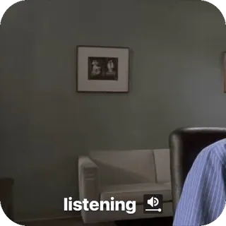 🎧 c06958ba listening 듣기, 소리, 아이콘 telegram sticker