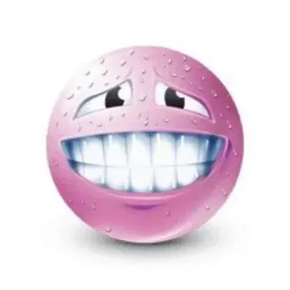 😉 6b227b71 smiley, emoticon, gezicht, roze, glimlach, tanden, uitdrukking, grappig telegram sticker