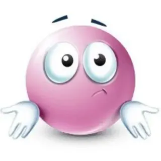 👎 749a1ae2 Emoji, Schouderophalen, Onzekerheid, Vraag, Onverschilligheid, Verwarring, Cartoon telegram sticker