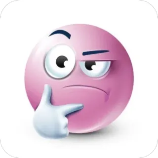 🫥 b7bd6341 denken, nadenken, beslissing, vraag, idee, gezicht, uitdrukking, overpeinzing telegram sticker