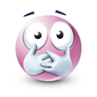 🤯 dab92b17 emoji, verdrietig, verlegen, verlegen, roze, gezicht telegram sticker