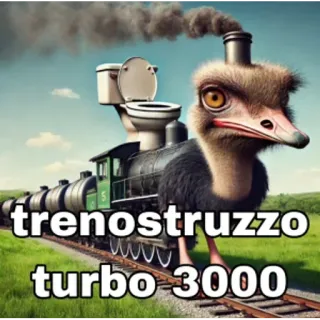 🚉 50376448 trenostruzzo
turbo 3000 страус, поезд, локомотив, смешной, мем, животное, туалет, сюрреализм telegram sticker