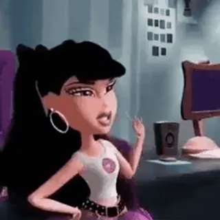 😐 10b1303d bratz, puppe, cartoon, mode, mädchen, y2k, stylisch telegram sticker