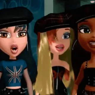 😐 39935611 Bratz, Puppen, animiert, Mode, Mädchen telegram sticker