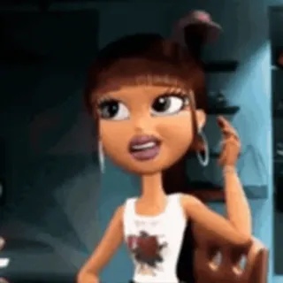 😐 a244b337 Sasha Bratz Bratz, Cartoon, Mädchen, Sasha, animiert telegram sticker