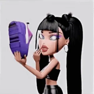 😐 b6aea6e6 Bratz doll Puppe, Bratz, Mode, Makeup, Kosmetik, 3D telegram sticker