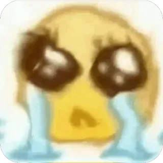🫥 b181eedd piangere, triste, emoji, lacrime telegram sticker