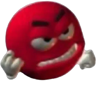 🫥 bec4ed89 dito medio, gesto offensivo, rosso, cartone animato, rabbia, maleducato telegram sticker