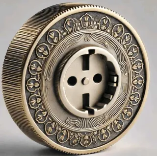 🤩 c8fa3973 enchufe, electricidad, ornamentado, diseño, toma de corriente telegram sticker