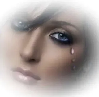 😢 30b82eaf Frau, weinen, Träne, traurig, emotional, Porträt telegram sticker