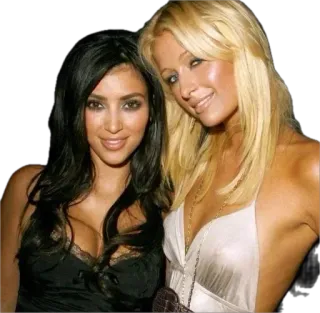 💅 e0492cb0 Paris Hilton, Kim Kardashian, Promis, Freundschaft, Socialite, Unterhaltung telegram sticker
