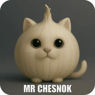 🧄 c7794a20 MR CHESNOK cebolla, gato, ajo, lindo, gracioso, verdura, animal telegram sticker