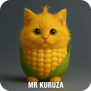 🌽 e2e747ce MR KURUZA gato, maíz, Sr. Kuruza, gatito, híbrido, animal, lindo, comida telegram sticker