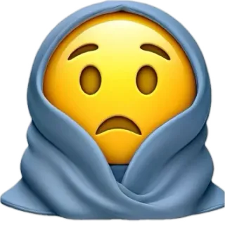 😪 5aec4af2 Emoji, Frío, Manta, Triste, Enfermedad, Invierno telegram sticker