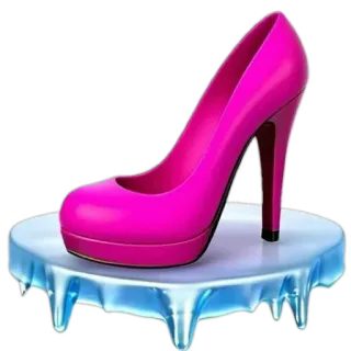 👠 72907dc0 tacones, zapatos, hielo, moda, rosa, calzado, estilo telegram sticker