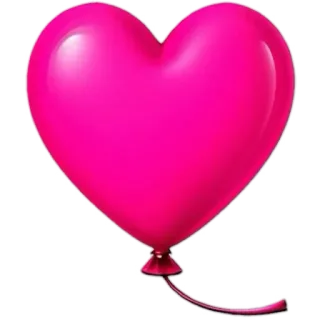 🎈 8cda7490 corazón, globo, rosa, amor, romántico, san valentín telegram sticker