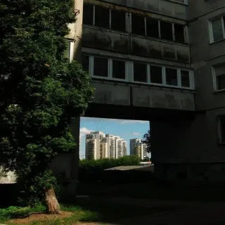 👁 30162ec9 arquitetura, edifícios, paisagem urbana, urbano, árvores, apartamentos whatsapp sticker