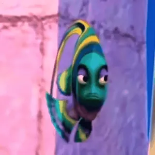 🙄 b4f816f3 Flounder The Little Mermaid Flunder, Fisch, Arielle, Disney, animiert, Cartoon telegram sticker