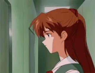 🙄 c90d9f1a Asuka Langley Soryu Neon Genesis Evangelion Anime, Cartoon, Mädchen, Teenager, Porträt, Charakter telegram sticker