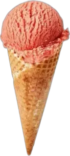 🌟 16a3e056 ice cream, cone, dessert, food, sweet whatsapp sticker