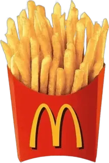 🌟 250bb841 food, fries, mcdonalds, fast food whatsapp sticker