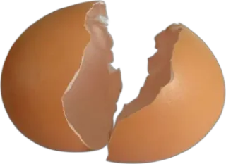 🌟 2dcc1190 egg, eggshell, broken, food, ingredient whatsapp sticker