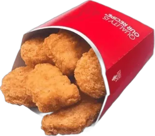 🌟 4468a0a3 QUALITY IS OUR RECIPE food, chicken nuggets, recipe, quality whatsapp sticker