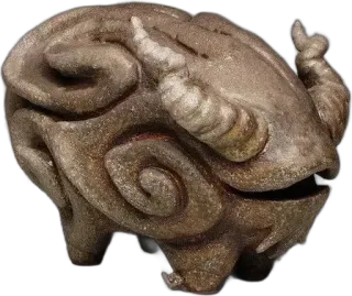 🍚 0a0187dd statue, artifact, sculpture, stone, animal-like, texture, abstract telegram sticker