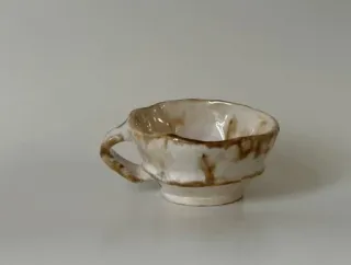 ☁️ 0f29c3fb cup, ceramic, handmade, tableware, kitchenware, tea, coffee telegram sticker