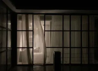 ☁️ 61b3d000 window, curtains, bedroom, interior, room, light telegram sticker