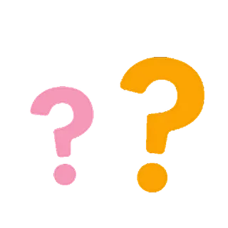 😊 2bf05a0a point d'interrogation, rose, orange, symbole, incertitude, doute, question telegram sticker