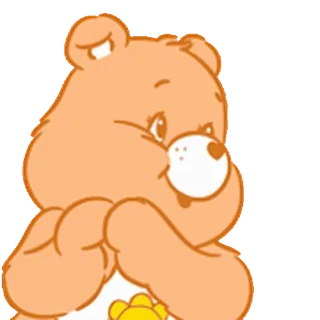 😊 e5dd2190 Care Bear bisounours, ours dessin animé, mignon, ours miel telegram sticker