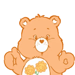 😊 f136d797 Bisounours, Gros Copain, Ours dessin animé, Ours animé, Amical, Bisounours, Enfants telegram sticker