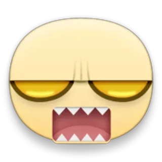 😠 0e034a1d 表情符号, 生气, 脾气暴躁, 脸, 恼火 telegram sticker