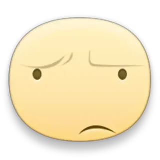 😕 224bc1ee 表情符号, 脸, 表情, 沮丧, 困惑 telegram sticker