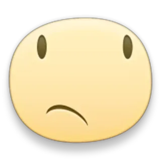 😒 2ae11e7a 表情符号, 难过, 脸, 不开心, 表情 telegram sticker