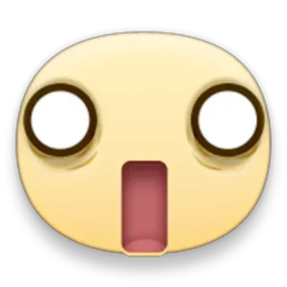 😱 4c40e2f0 表情符号, 震惊, 惊讶, 惊喜, 脸, 反应 telegram sticker