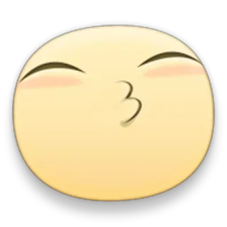 😚 73afe901 表情符号, 亲吻, 可爱, 脸 telegram sticker