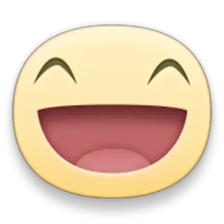 😄 7bcd2907 表情符号, 笑脸, 快乐, 脸, 表情, 黄色 telegram sticker